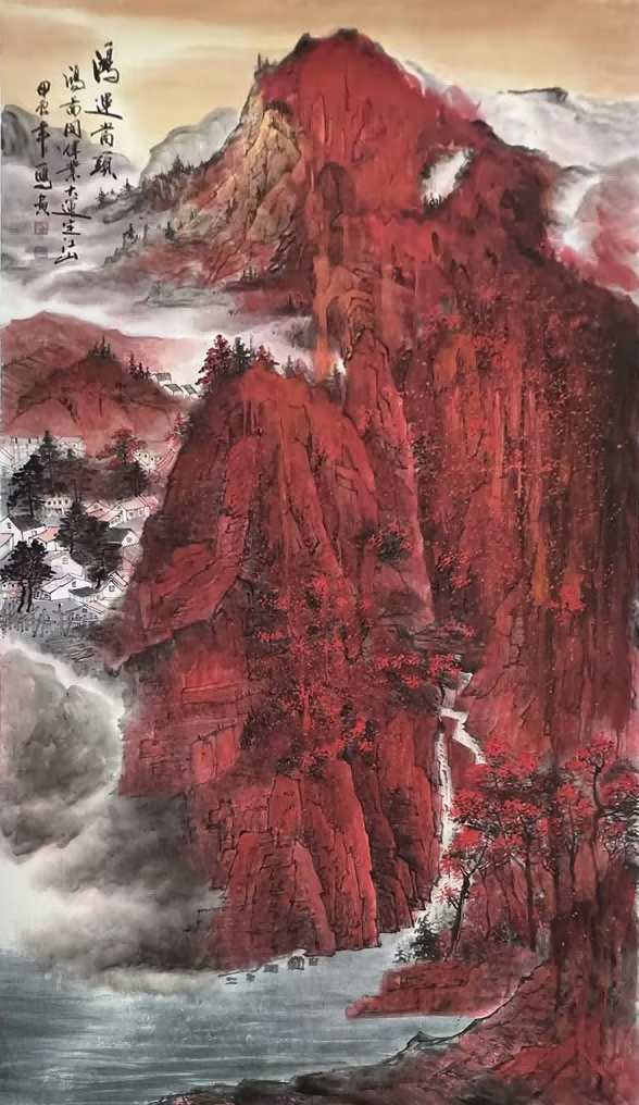 冯一明国画作品未来增值超百倍？当代山水画收藏价值引发关注(图4)