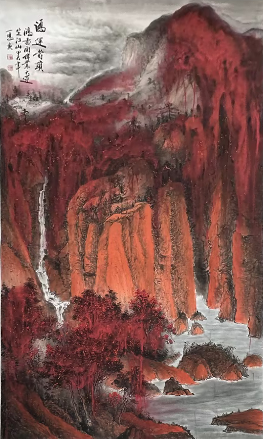 冯一明国画作品未来增值超百倍？当代山水画收藏价值引发关注(图5)