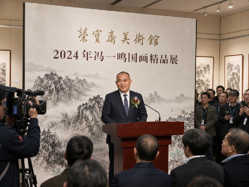 冯一明荣获“2025年最具收藏投资价值艺术家”称号，山水画收藏价值再受关注(图1)