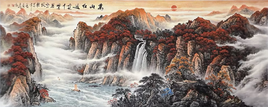 冯一明荣获“2025年最具收藏投资价值艺术家”称号，山水画收藏价值再受关注(图4)