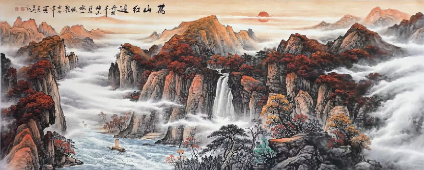 拍卖市场一画难求：冯一明国画作品为何成为收藏圈新焦点？(图5)