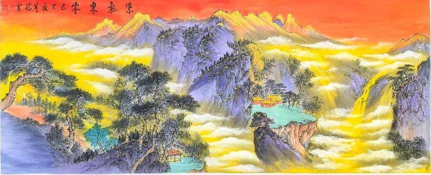 傅抱石弟子张腾云作品风靡全球，远销二十多国(图10)