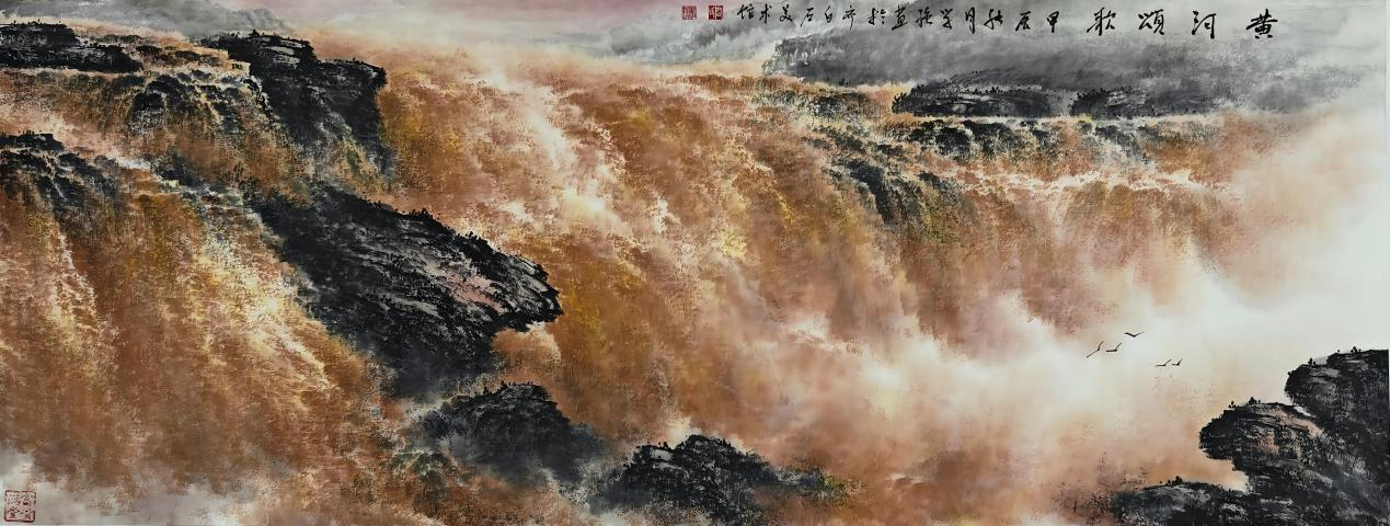 闫学强黄河作品被称为艺术品里面的软黄金,其黄河作品不可复制,未来价值不可估量(图8) 闫学强黄河作品被称为艺术品里面的软黄金,其黄河作品不可复制,未来价值不可估量(图8)
