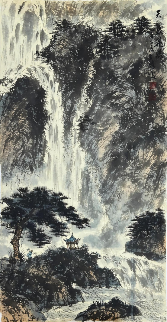 张腾云代表作“腾云皴”作品市场稀缺，作品价值一路飙升，被称为变现王(图10)